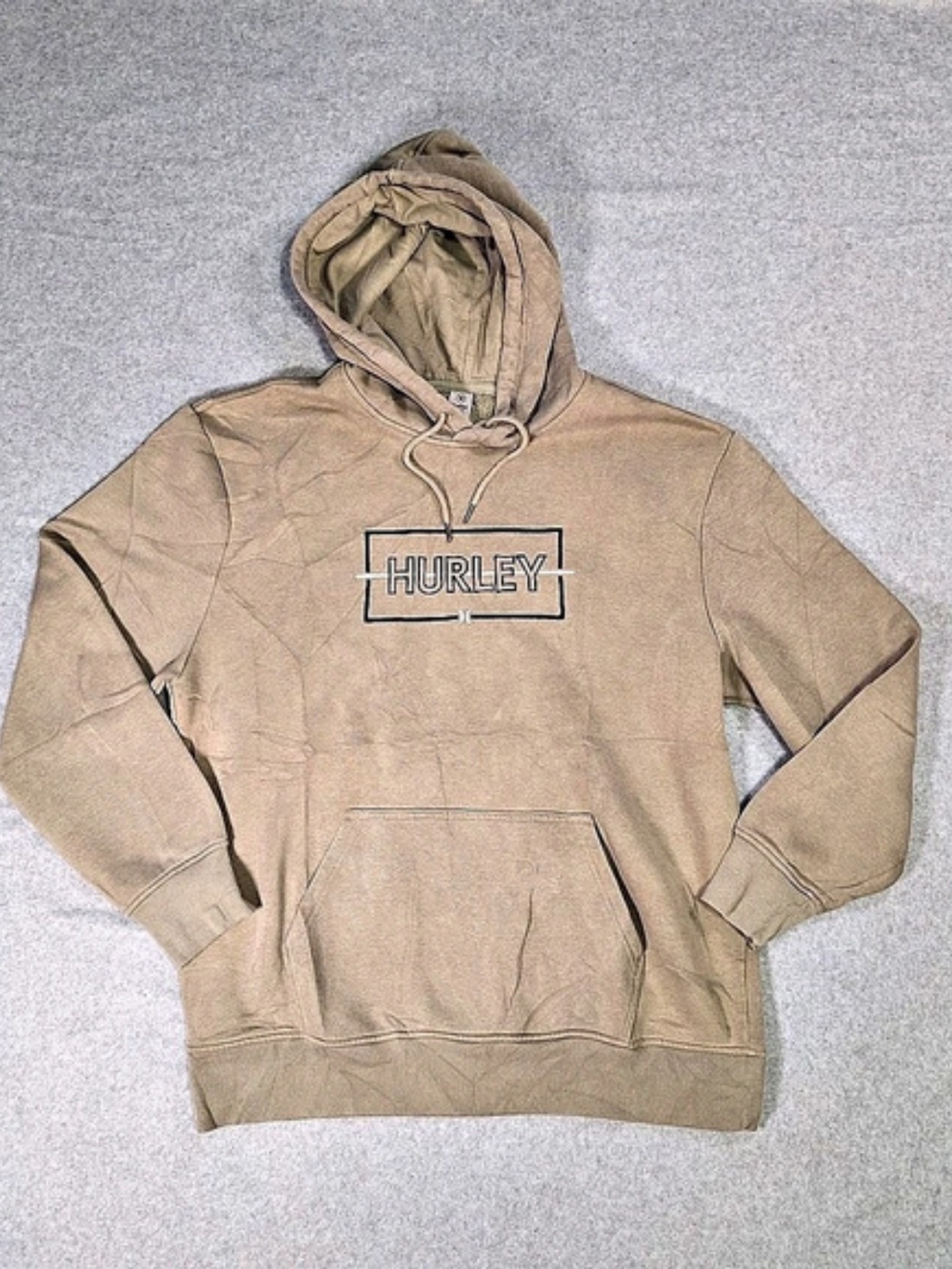 Hurley Tan Pullover Hoodie Size L